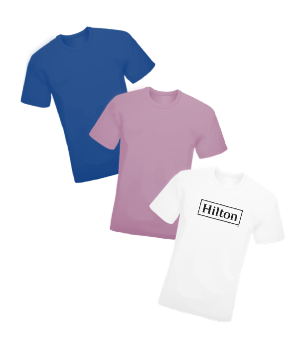 t-shirts of various colors