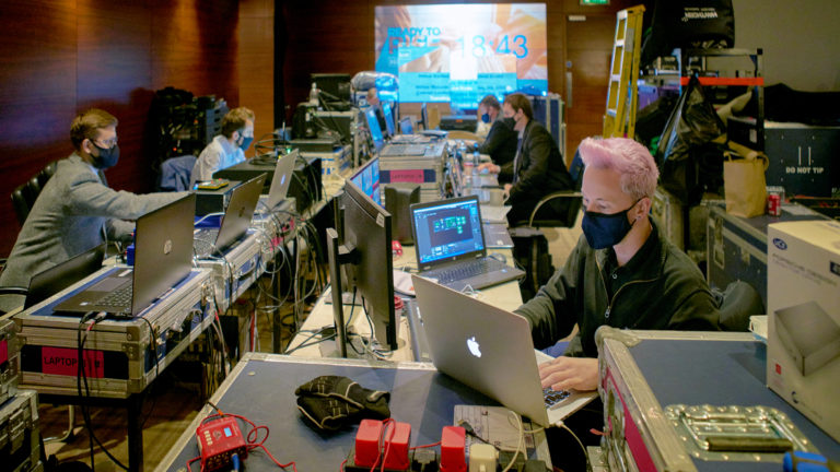 The Audiovisual Nerve Center Behind a Hybrid Event